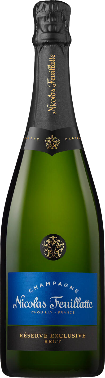 Nicolas Feuillatte Reserve Exclusive Brut - 40% Pinot Meunier, 40% Pinot Noir, 20% Chardonnay (Champagne)